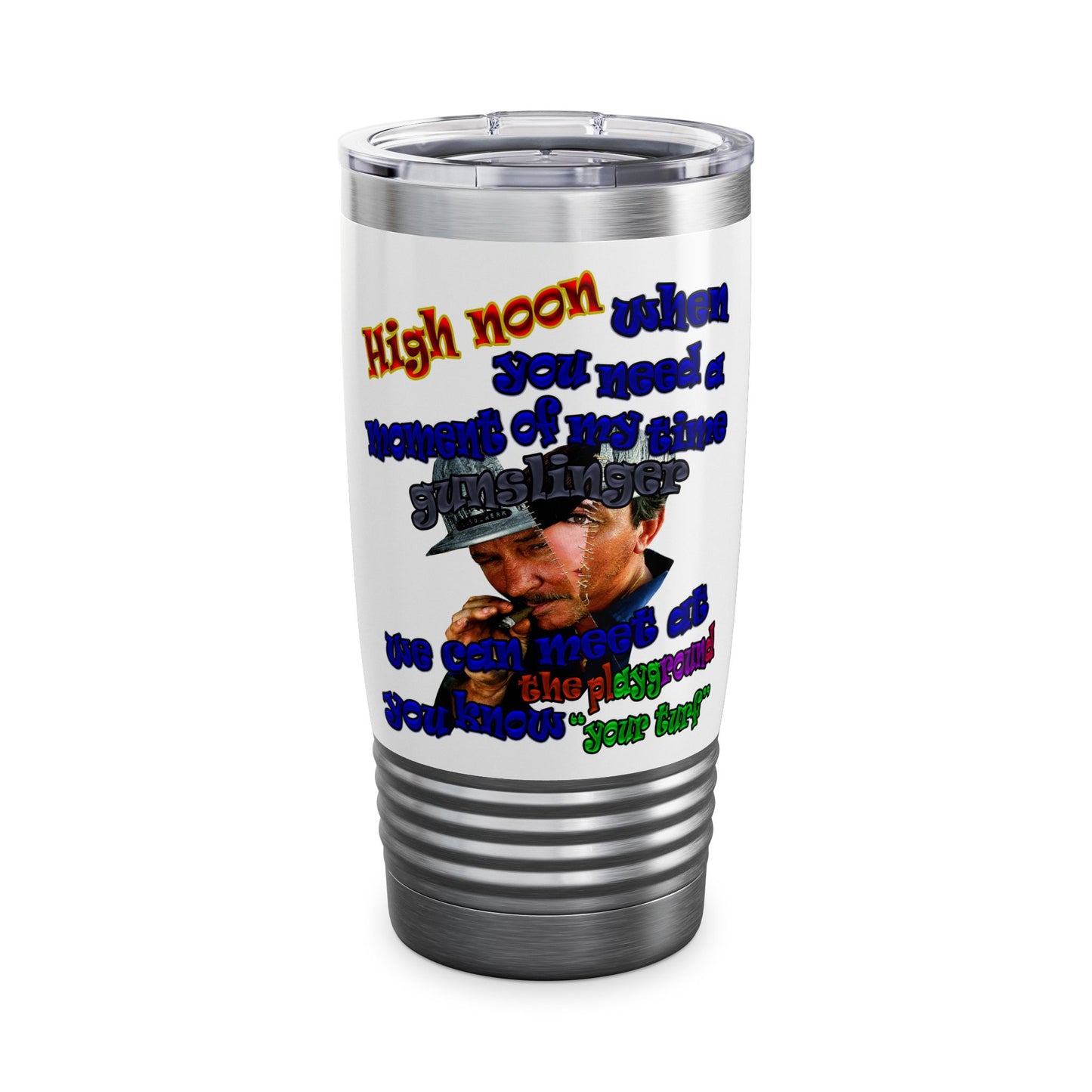 high noon - Ringneck Tumbler, 20oz (white)