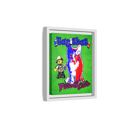 tag that - framed canvas art (green turf)