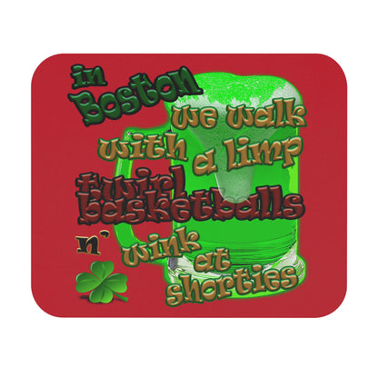 celtics logo - Mouse Pad (Rectangle) (dark red)