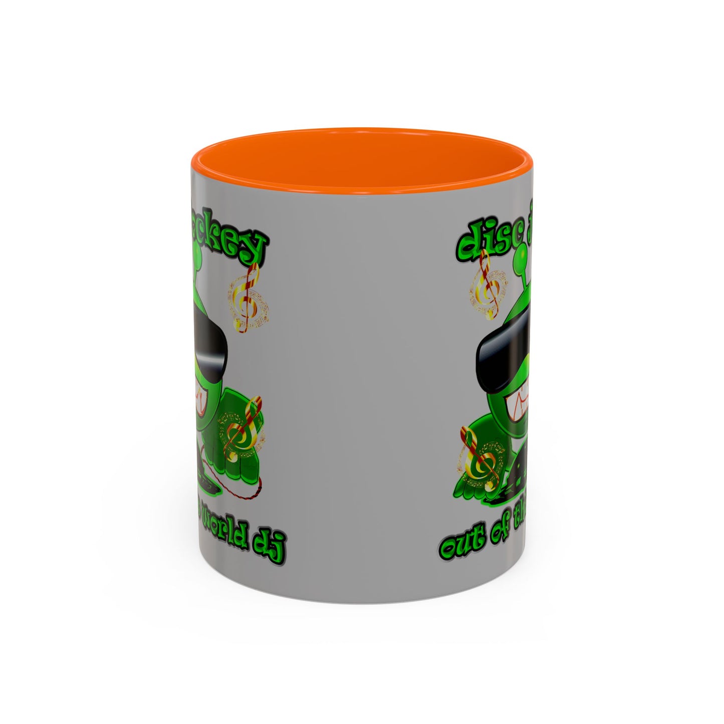 disc jockey - Accent Mug (light grey)