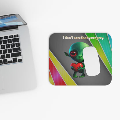 I don't care that your grey - Mouse Pad (Rectangle) (rainbow split)