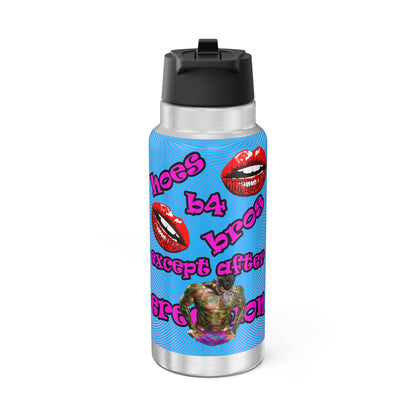 hoes b4 bros - Gator Tumbler, 32oz  (light blue-purple wave)
