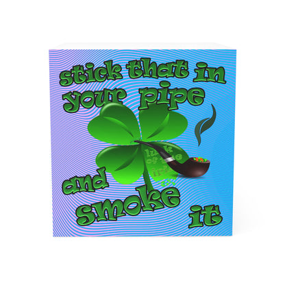 stick that in your pipe and smoke it - note cube (light blue-purple wave)
