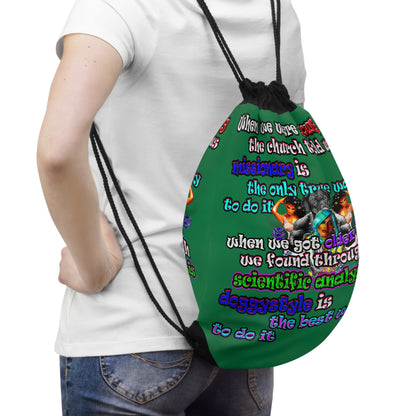 doggystyle - Drawstring Bag (dark green)