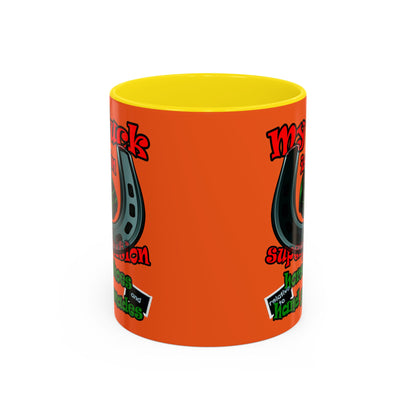 my luck - Accent Mug (orange)