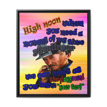 high noon - framed canvas art (color blur)