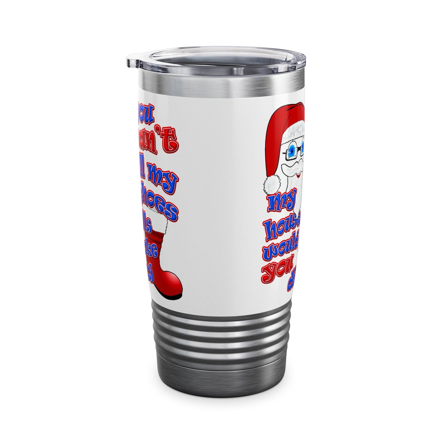 santa's shoes - Ringneck Tumbler, 20oz (white)