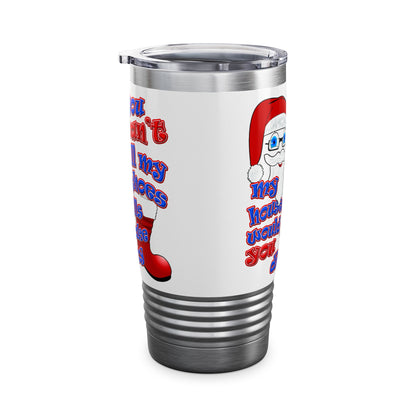 santa's shoes - Ringneck Tumbler, 20oz (white)