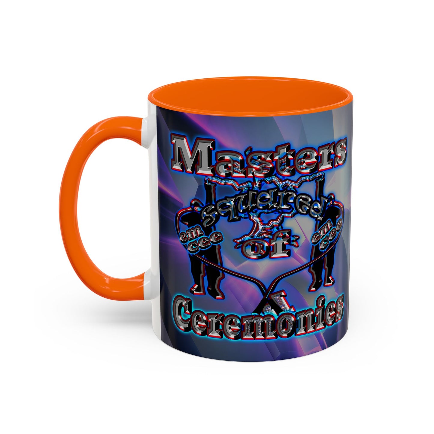 em cee squared - Accent Mug (grey-pink wave)
