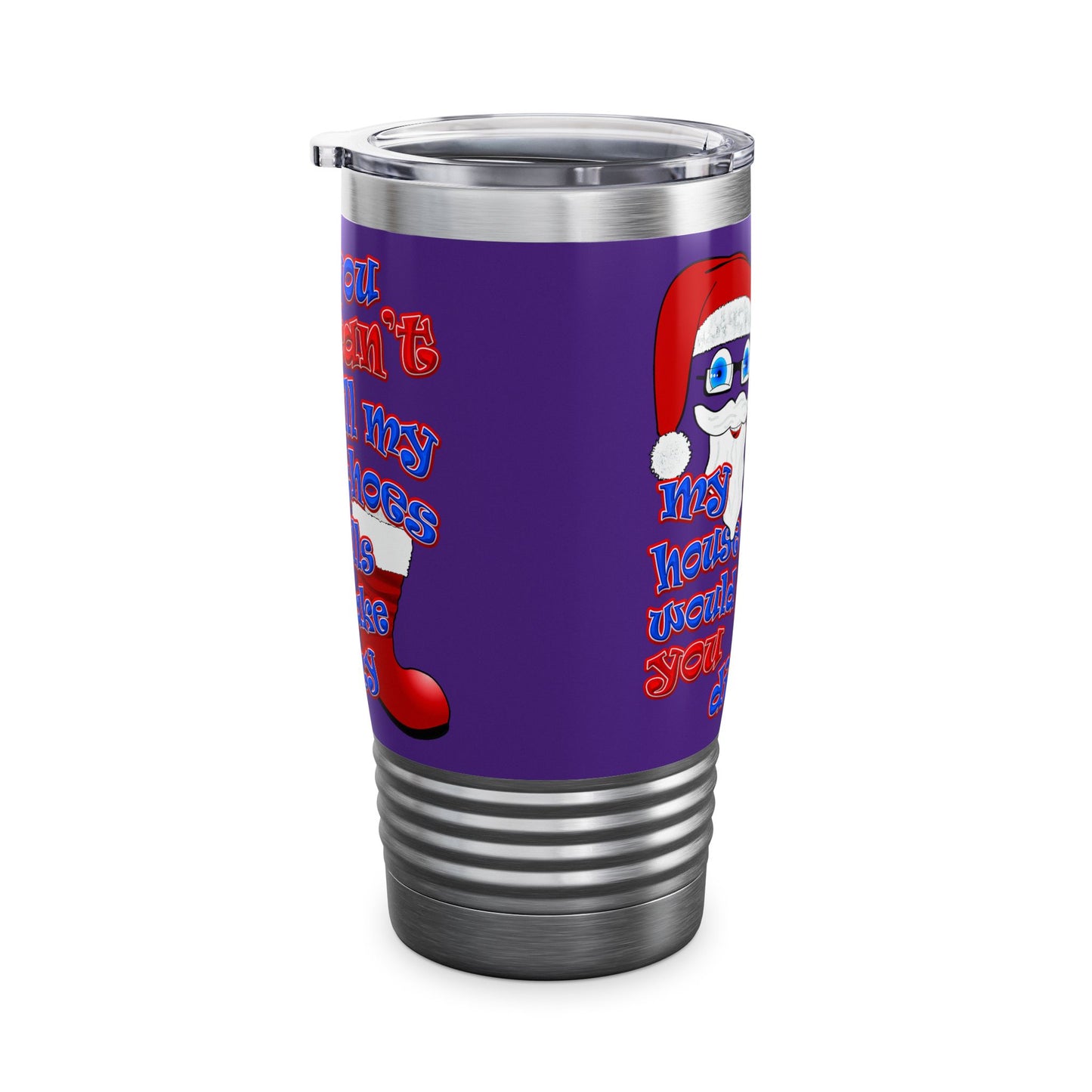 santa's shoes - Ringneck Tumbler, 20oz (purple)