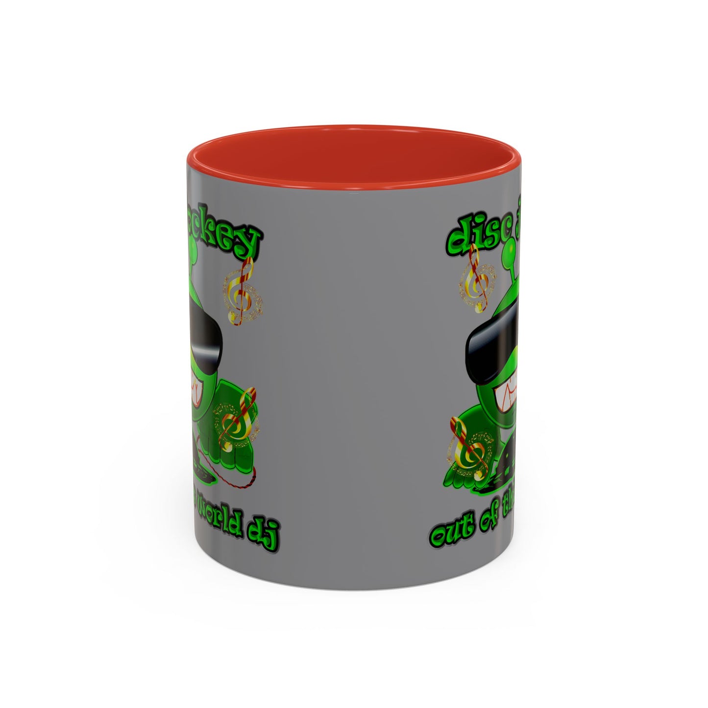 disc jockey - Accent Mug (grey)