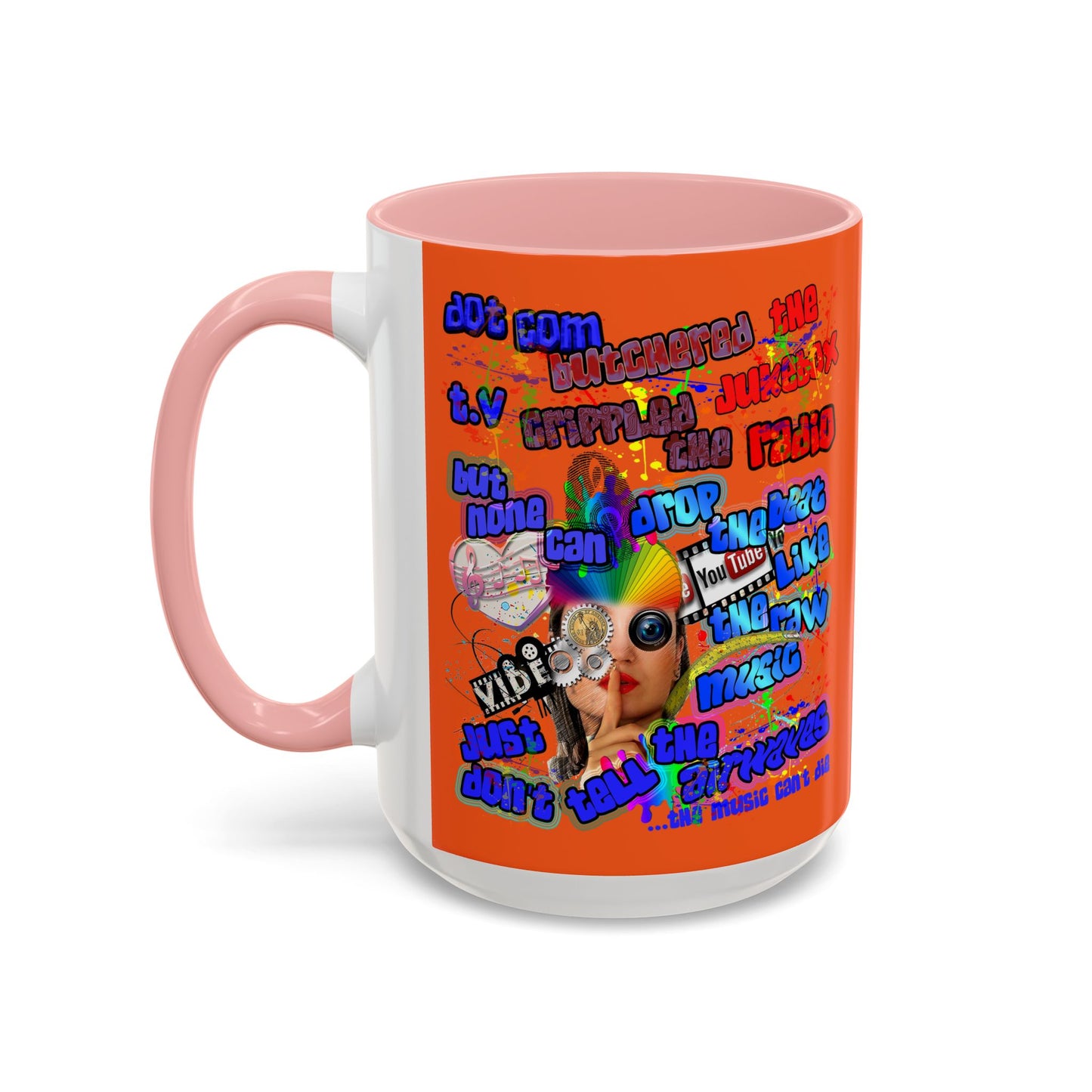drop the beat - Accent Mug (orange)