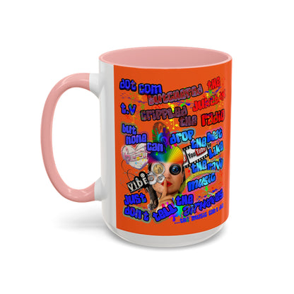 drop the beat - Accent Mug (orange)