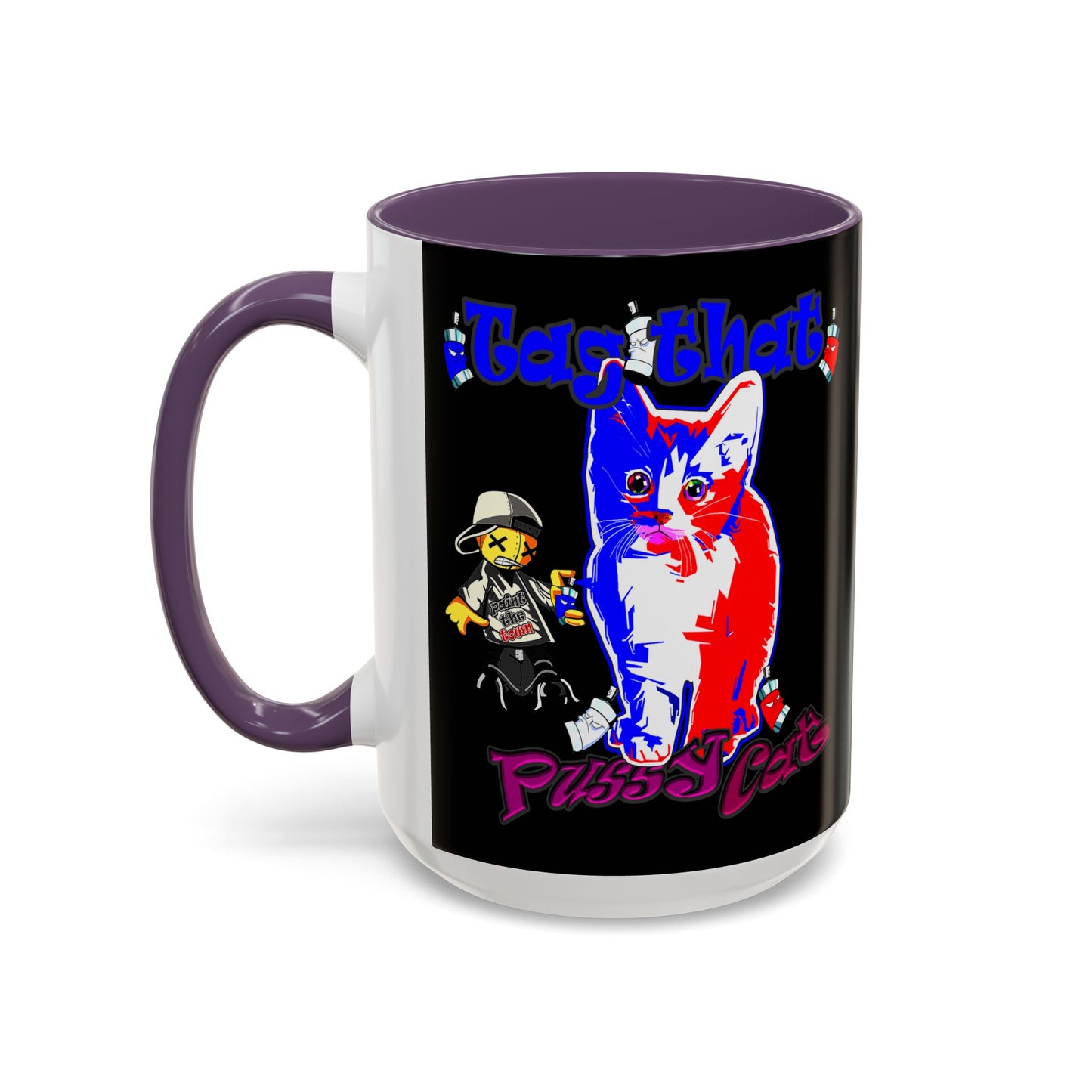 tag that - Accent Mug (black)