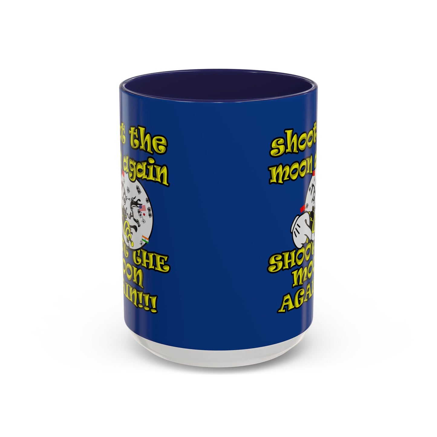 shoot the moon again - Accent Mug (dark blue)