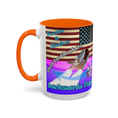 shoot for the stars - Accent Mug (purple-pink wave)