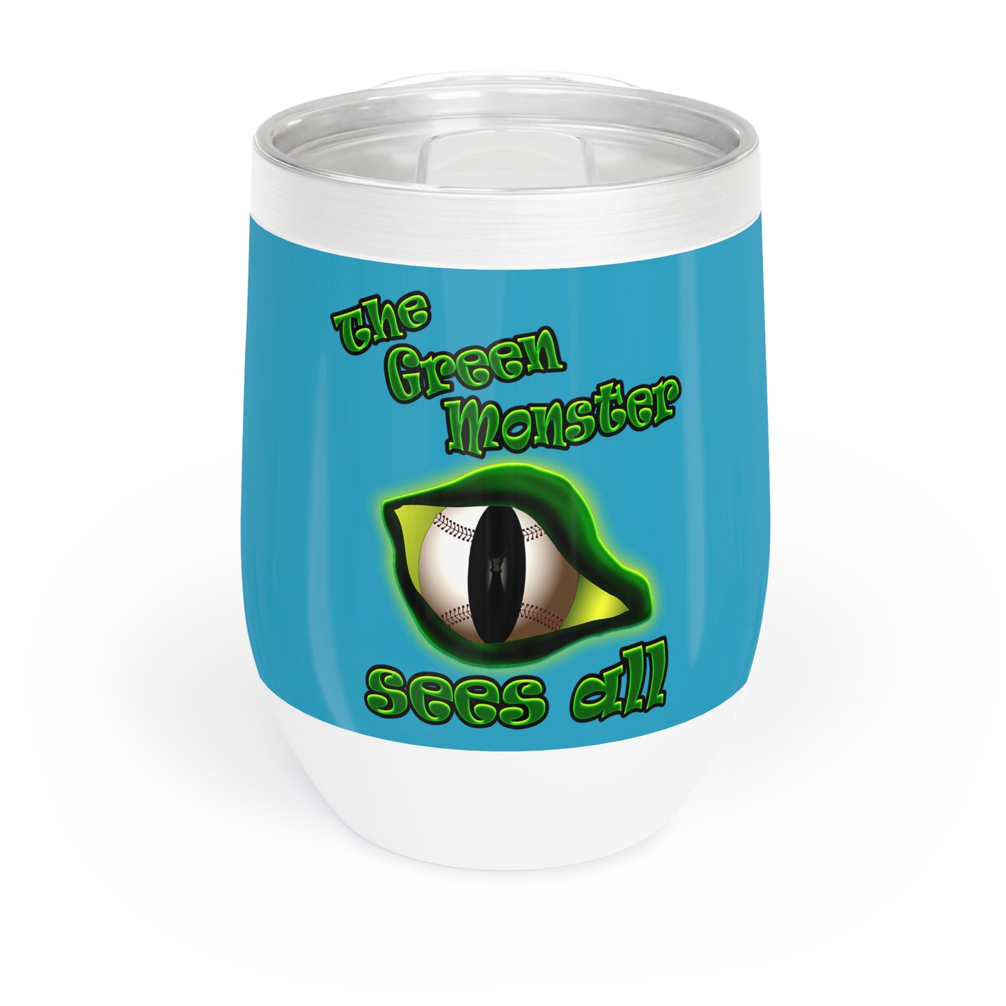 green monster - Chill Wine Tumbler (turquoise)