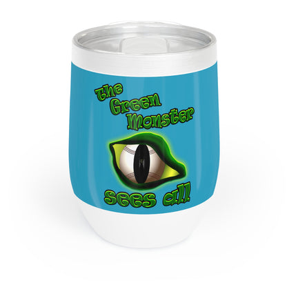 green monster - Chill Wine Tumbler (turquoise)