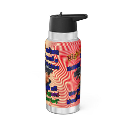 high noon - Gator Tumbler, 32oz  (yellow-orange wave)