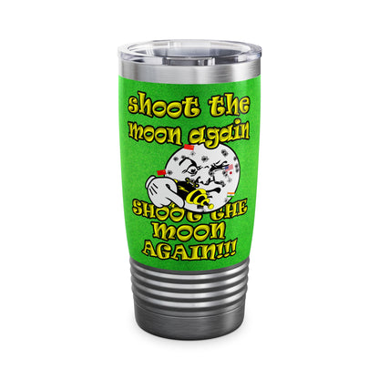 shoot the moon again - Ringneck Tumbler, 20oz (green turf)