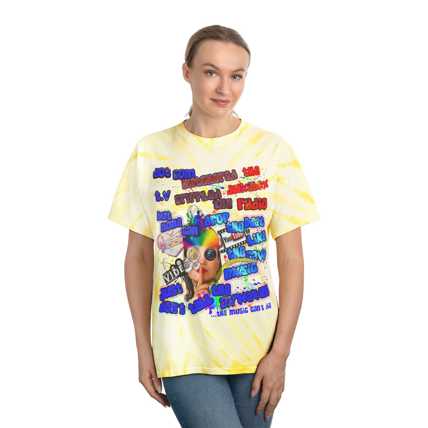 drop the beat - Tie-Dye Tee, Cyclone