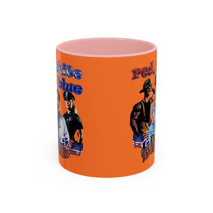 rw&b lives matter - Accent Mug (crusta)