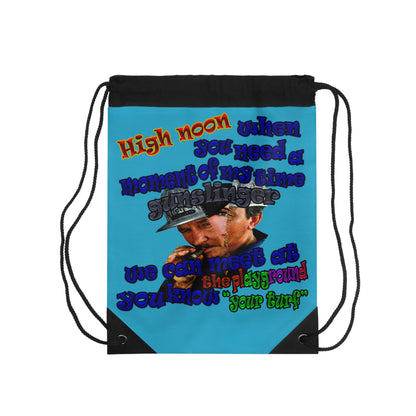 high noon - Drawstring Bag (turquoise)