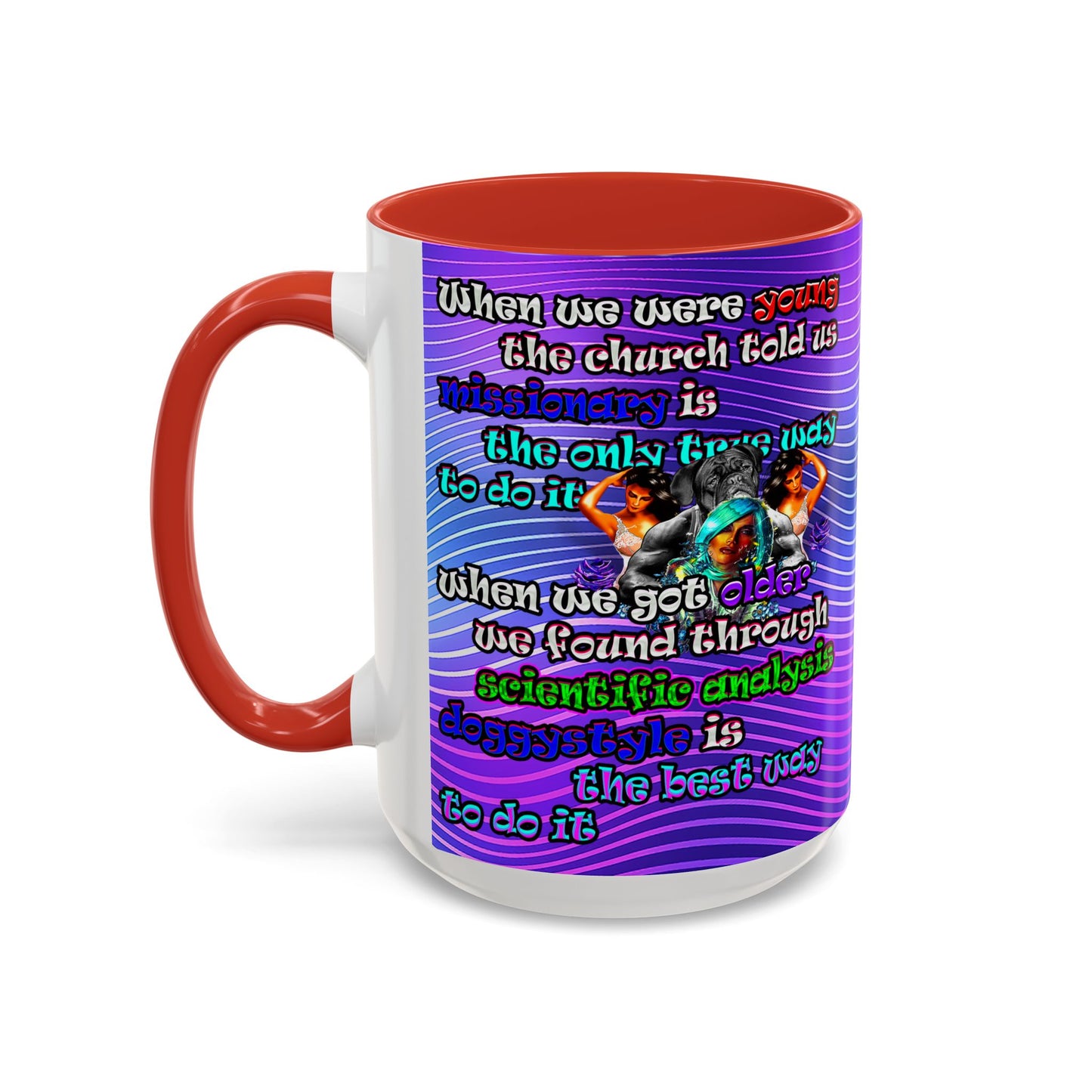 doggystyle - Accent Mug (purple wave)
