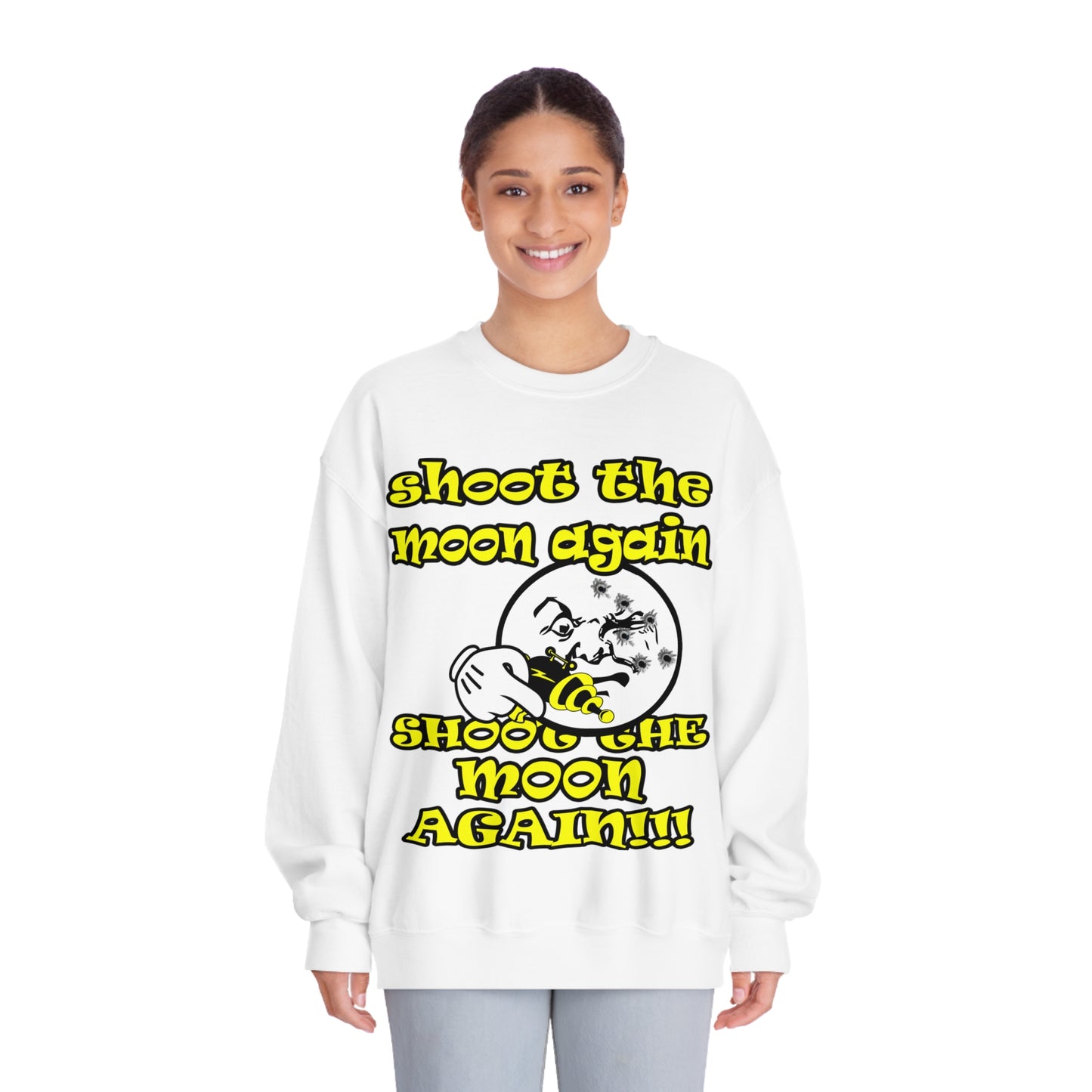 shoot the moon - Unisex DryBlend® Crewneck Sweatshirt