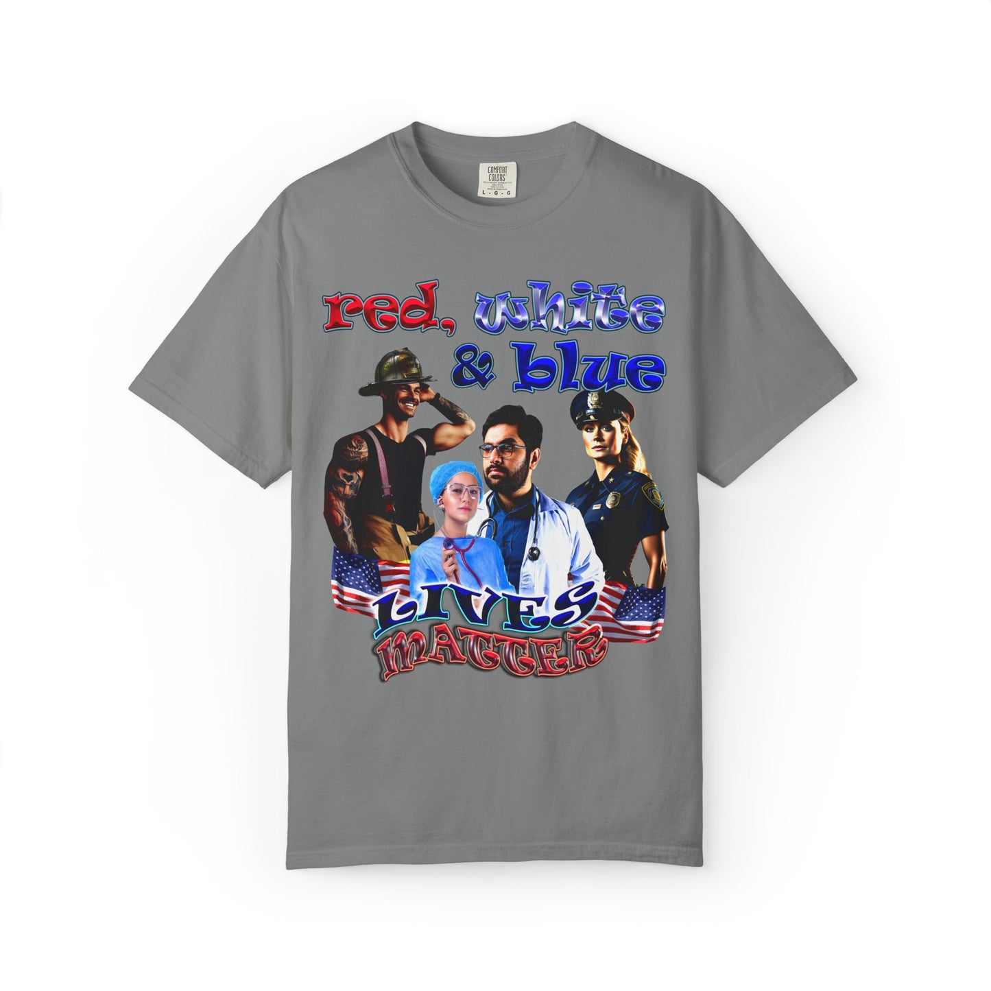 rw&b lives matter - Unisex Garment-Dyed T-shirt