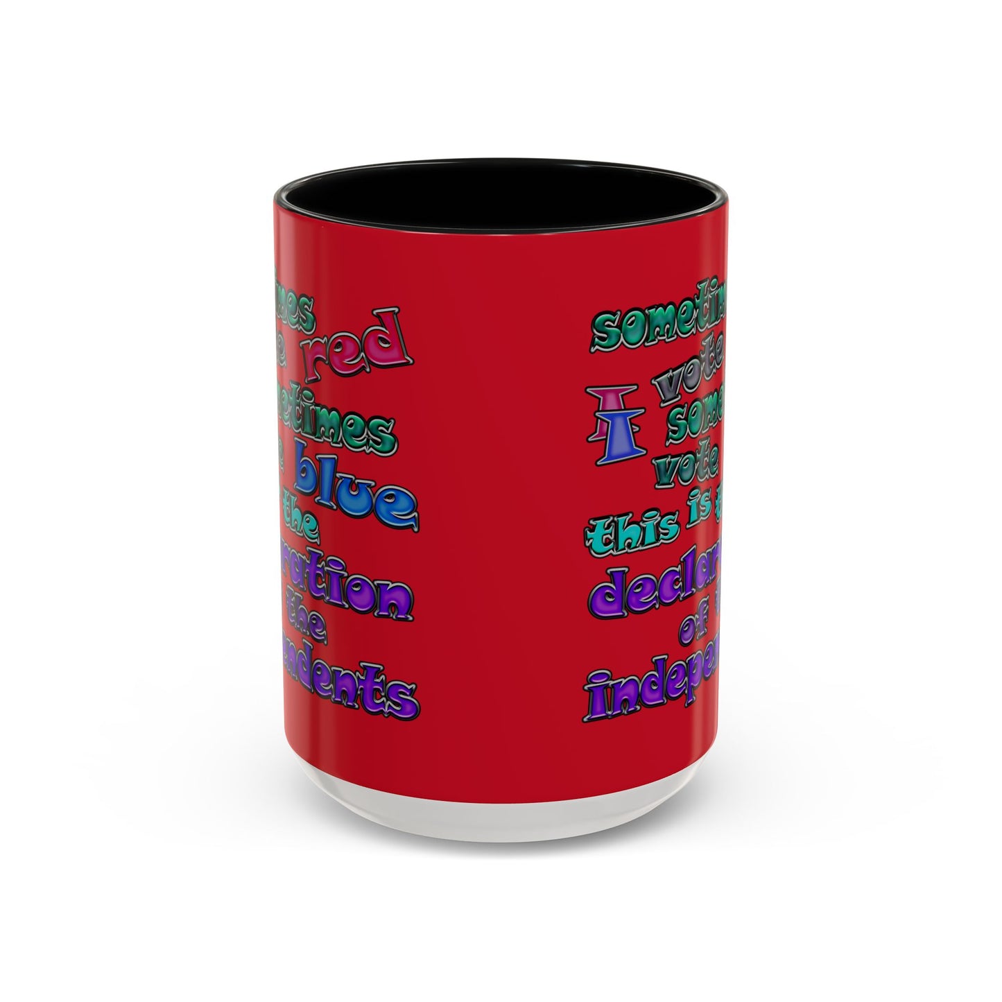 declaration of the independents - Accent Mug (dark red)