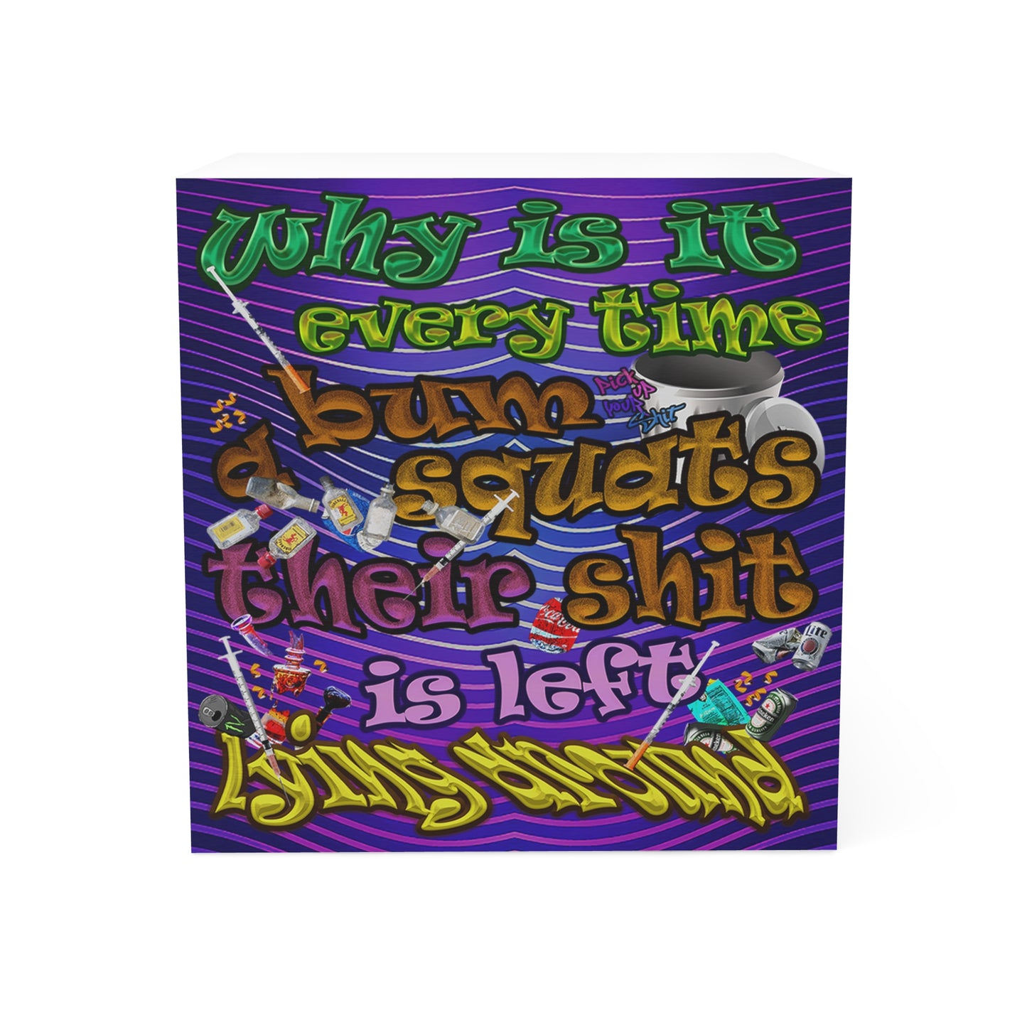the bum's shit - note cube (purple wave)