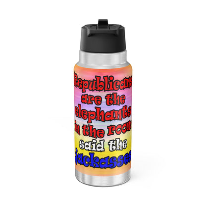 donkeys and elephants - Gator Tumbler, 32oz  (color blur)