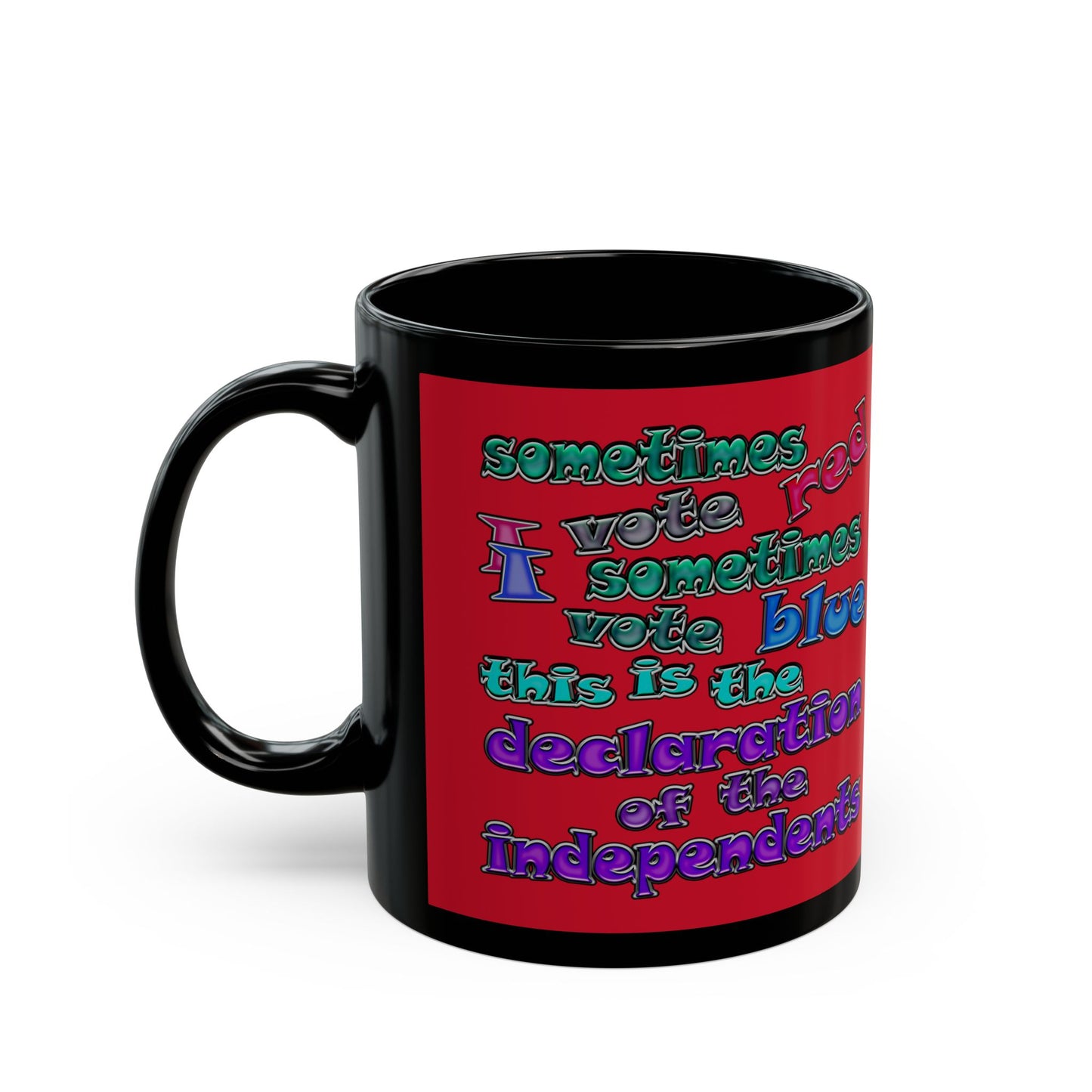declaration of the independents - Black Mug (dark red)