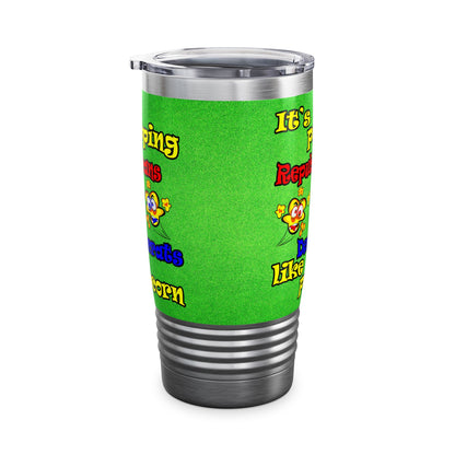 popping like popcorn - Ringneck Tumbler, 20oz (green turf)