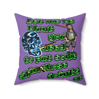 og - Spun Polyester Square Pillow - (light purple)