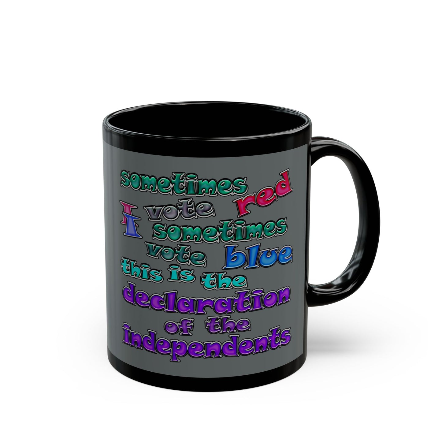 declaration of the independents - Black Mug (dark grey)