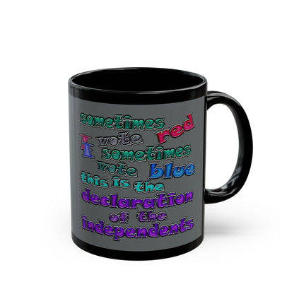 declaration of the independents - Black Mug (dark grey)