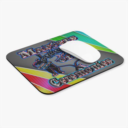em cee squared - Mouse Pad (Rectangle) (rainbow split)