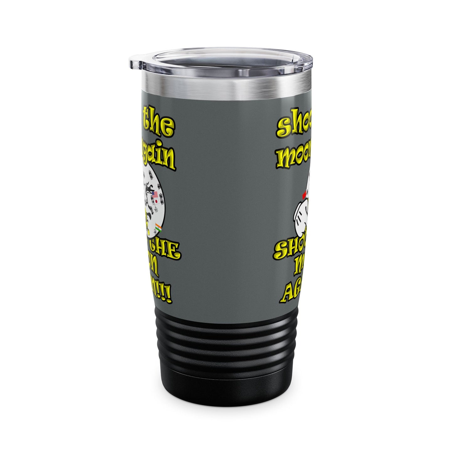 shoot the moon again - Ringneck Tumbler, 20oz (dark grey)