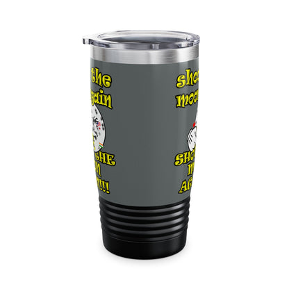 shoot the moon again - Ringneck Tumbler, 20oz (dark grey)