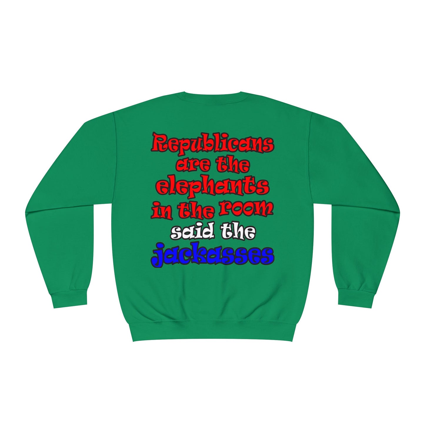 donkeys and elephants - Unisex NuBlend® Crewneck Sweatshirt