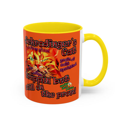 schrodinger's cat - Accent Mug (orange)