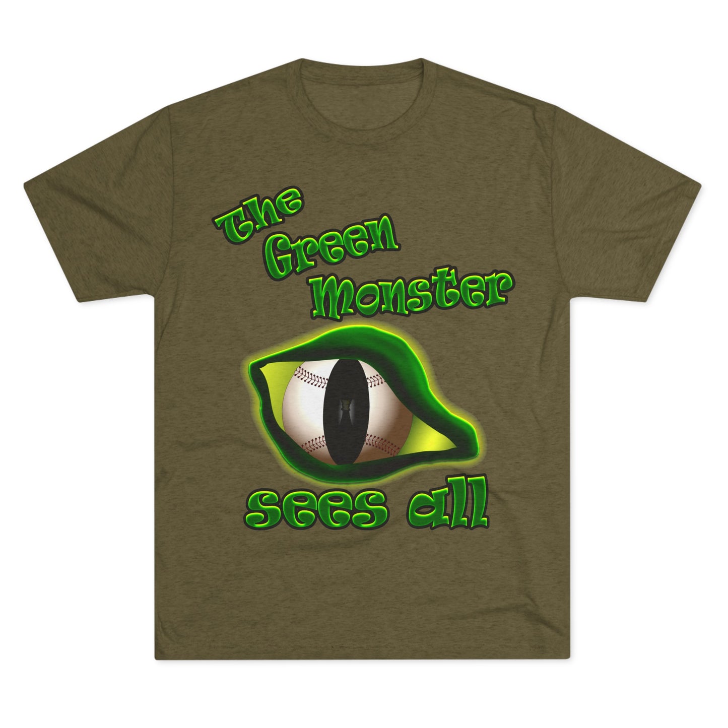 green monster - Unisex Tri-Blend Crew Tee