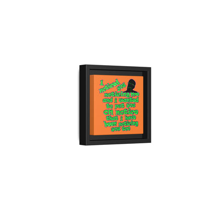 noticed you noticing - framed canvas art (crusta)