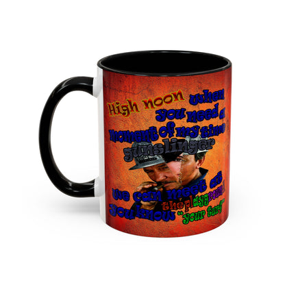 high noon - Accent Mug (burnt orange)