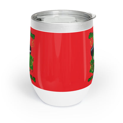 disc jockey - Chill Wine Tumbler (red)