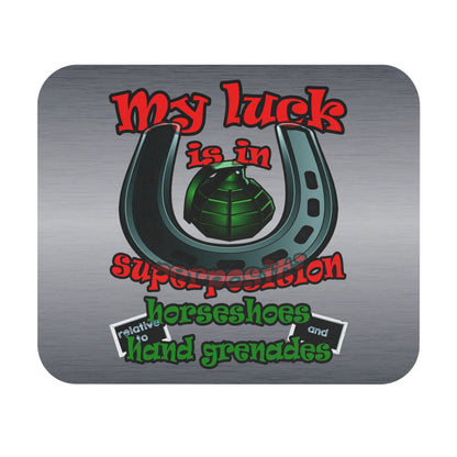 my luck - Mouse Pad (Rectangle) (brushed nickel)
