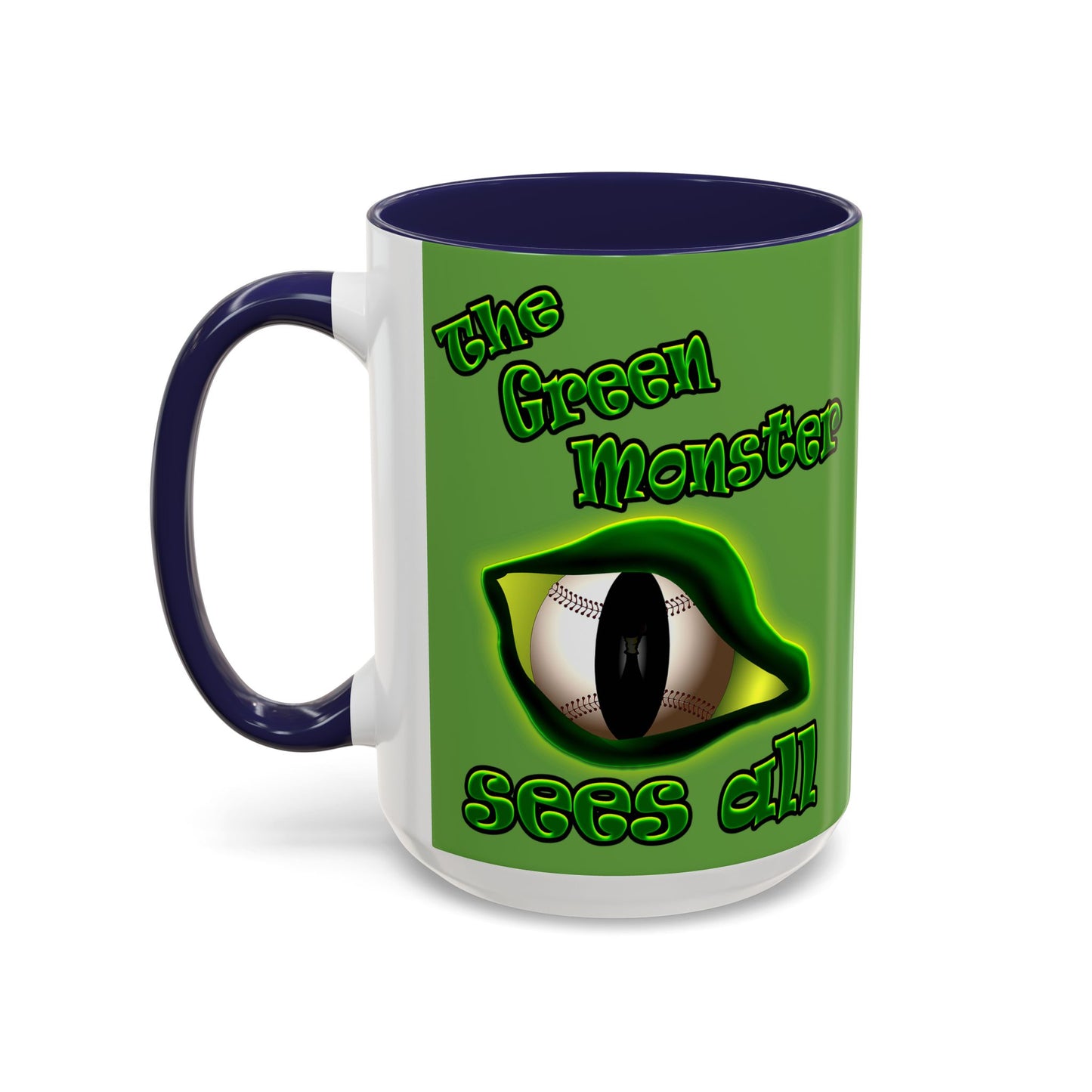 green monster - Accent Mug (green)