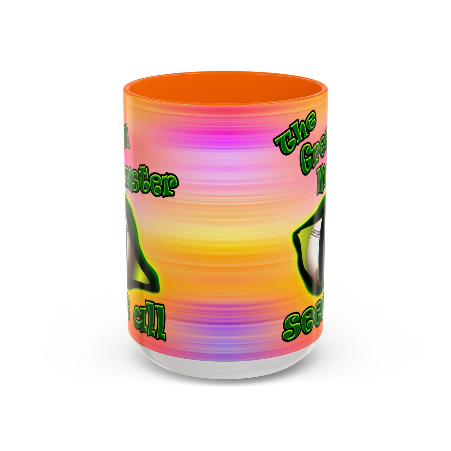 green monster - Accent Mug (color blur)